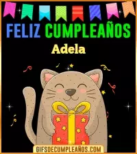 GIF Feliz Cumpleaños Adela